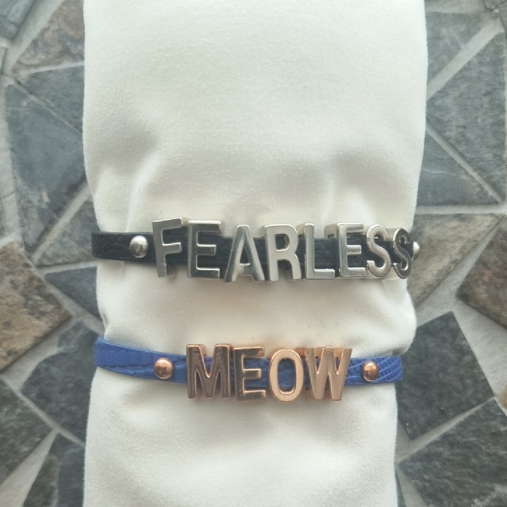 BCBGeneration Black and Blue Bracelets